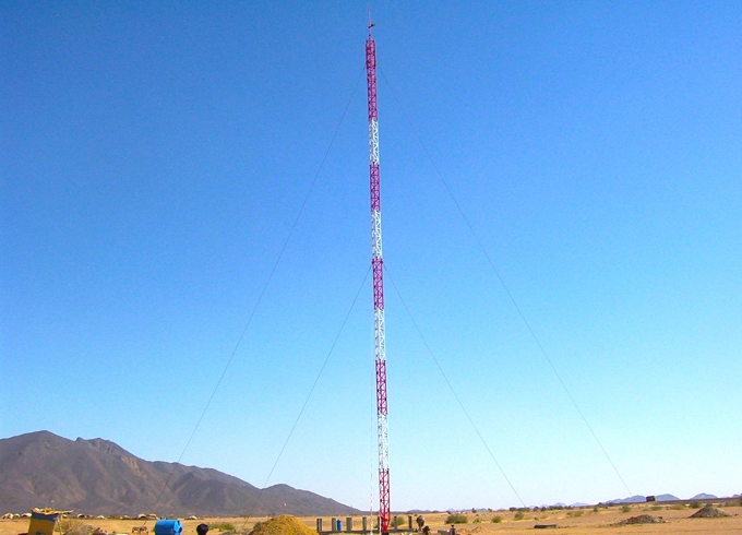 guyed communication tower