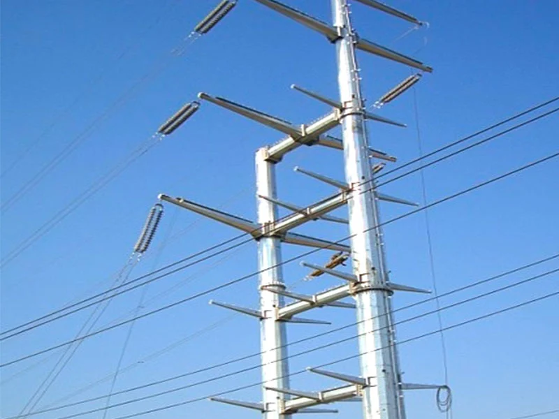 Trail Assembly of Power Poles