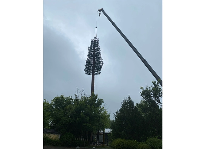 camouflaged tower